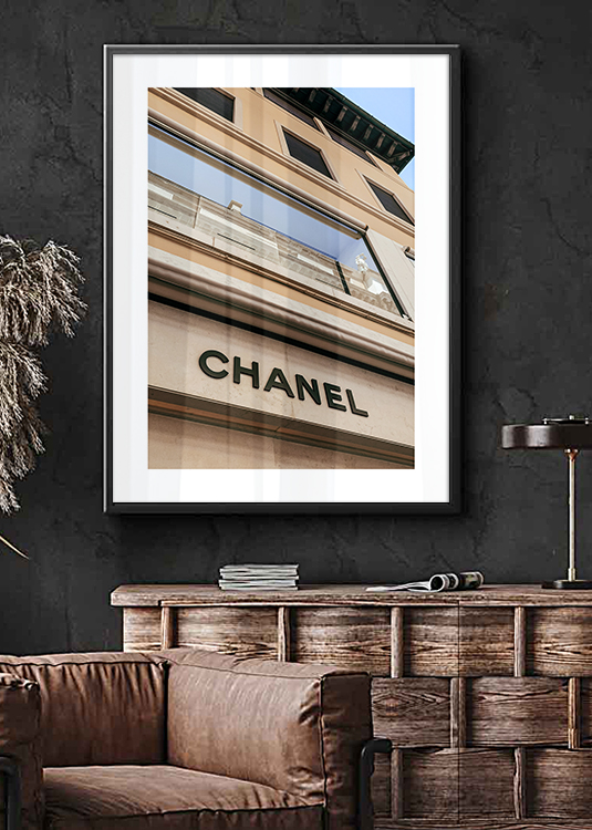 Chanel üzlet életstílus divat poszter