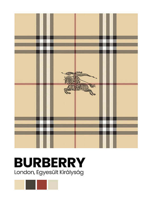 Márkák - Burberry életstílus divat poszter