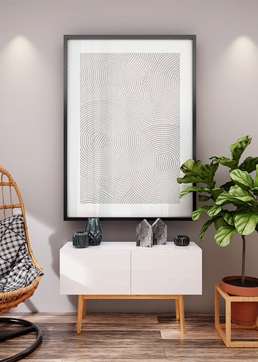 Zen körök minimalista fotó poszter