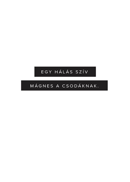 Egy hálás szív feliratos poszter