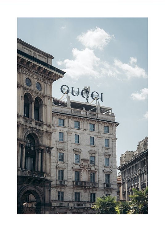 Gucci üzlet életstílus divat poszter