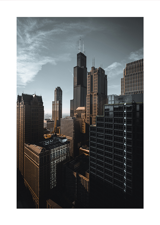 Felhőkarcolók fotó poszter