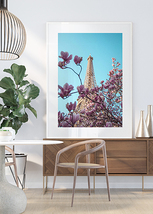 Eiffel torony tavasszal - fotó poszter