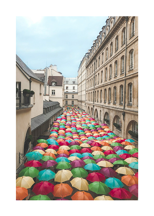 Esernyők mindenhol - fotó poszter